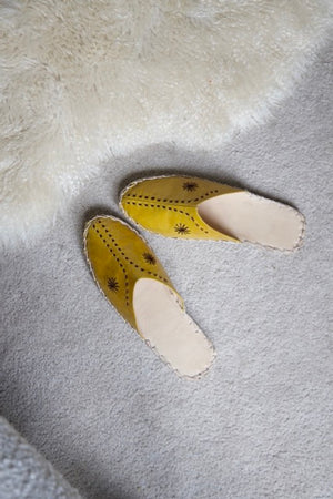 Baladi Slippers Mustard Yellow