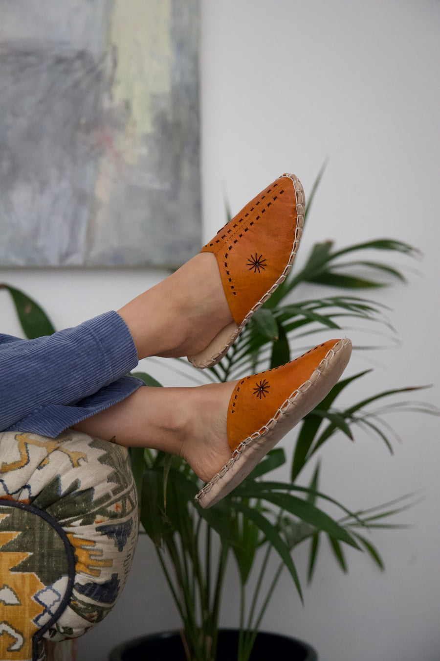 Baladi Slippers Burnt Orange