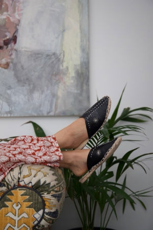 Baladi Slippers Midnight Black