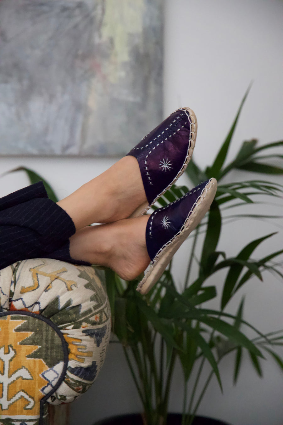 Baladi Slippers Sapphire Blue