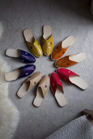 Baladi Slippers Mustard Yellow