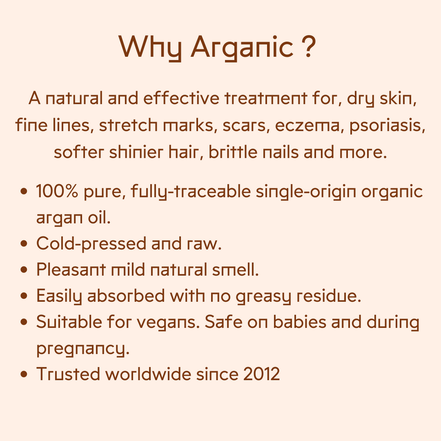 Arganic Cosmetic Organic Argan Oil 50ml x 4 (Save £12!)