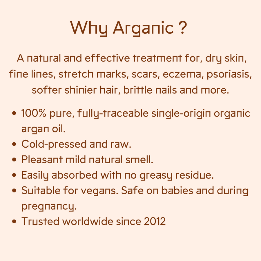 Cosmetic Organic Argan Oil 250ml x 2 (Save £10!)